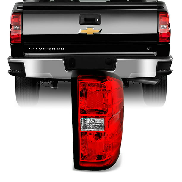 Tail Lamp Tail Light Set Driver and Passenger Fits Chevrolet Silverado 2015-2018